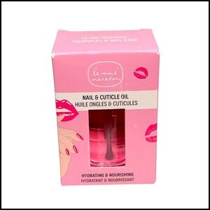 Le Mini Macaron Rose Kiss Nail Cuticle Oil Hydrating Nourishing 10ml